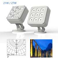 21W 27W AC230V Eckig LED Punktstrahler Scheinwerfer Gebündeltes Licht 3° IP65