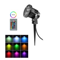 8W AC220V RGB LED Gartenspot Erdspießstrahler mit EU Stecker IP65