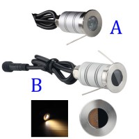 1W DC12-24V Mini CREE LED Bodeneinbauleuchte Terrasenleuchte Wasserdicht IP67