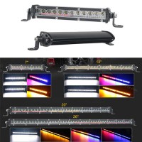 42W 84W 126W 168W Slim Rot Blau Gelb Strobe LED Offroad Licht Bar