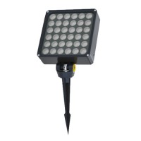 36W DC24V Eckig LED Gartenspot Gartenstrahler Scheinwerfer Aussen IP65