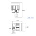 18W LED Aussen Strahler Scheinwerfer IP65 6°/8°/10°/15°/30°/45°/60°